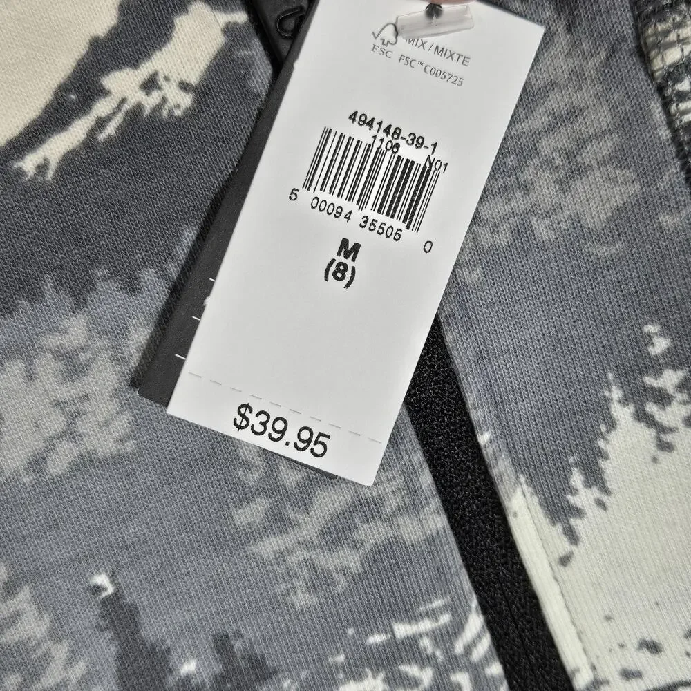 GapFit‎ Pants Kids Medium Gray Nature Mist Fit Tech Joggers Zip Pockets Casual